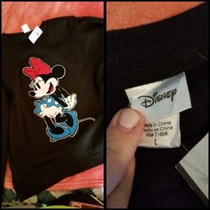 Black Minnie Mouse Sweatshirt